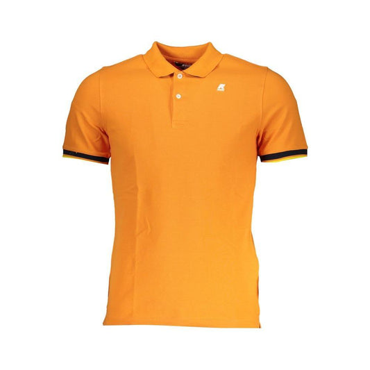 K-WAY Vibrant Orange Contrast Detail Polo KW-28785-S