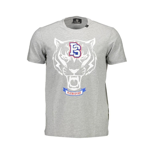 Plein Sport Brown Cotton Men T-Shirt