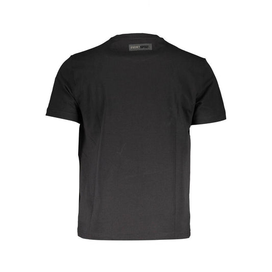 Plein Sport Black Cotton T-Shirt PL-37466-S