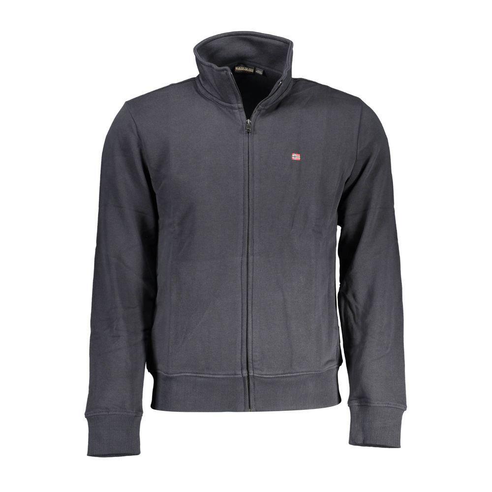 Napapijri Black Cotton Men Sweater NA-37912-S