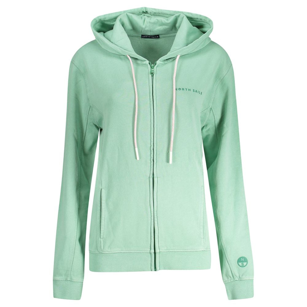North Sails Green Cotton Women Sweater NO-35844-XS