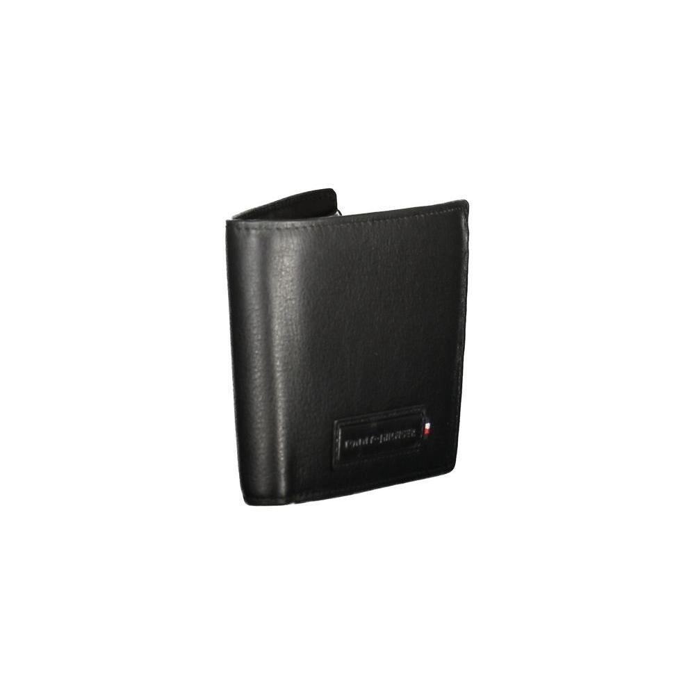 Tommy Hilfiger Black Leather Men Wallet TO-36361
