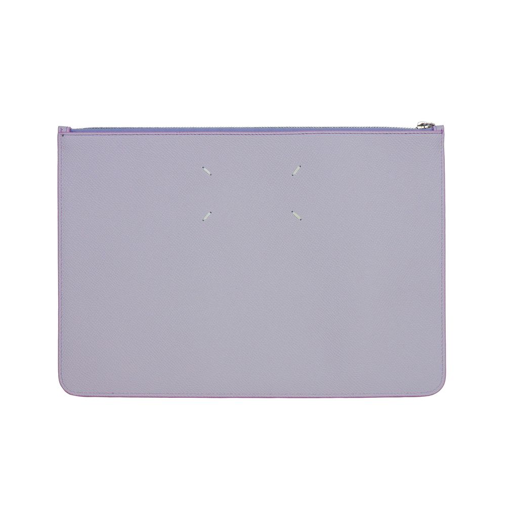 Maison Margiela Lilac Calfskin Women Crossbody Pochette