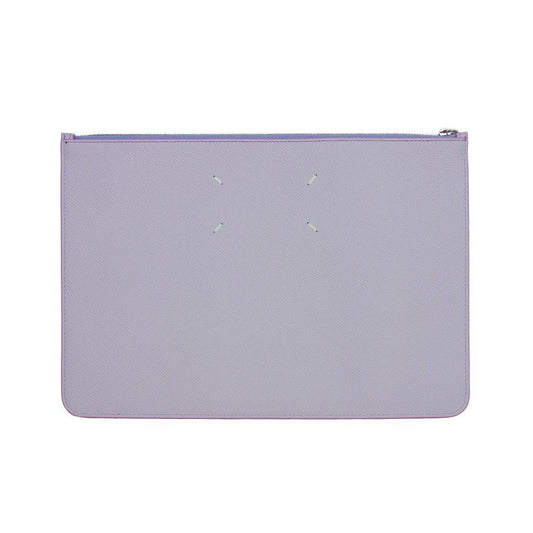 Maison Margiela Purple Calfskin Clutch Bag