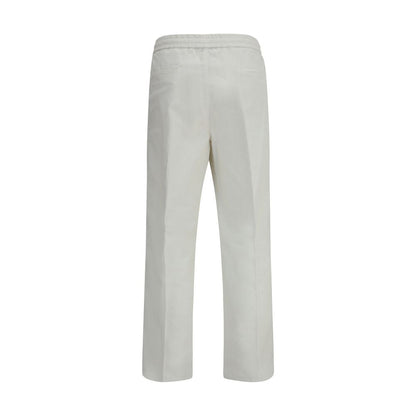 Brunello Cucinelli White Cotton Casual Pants