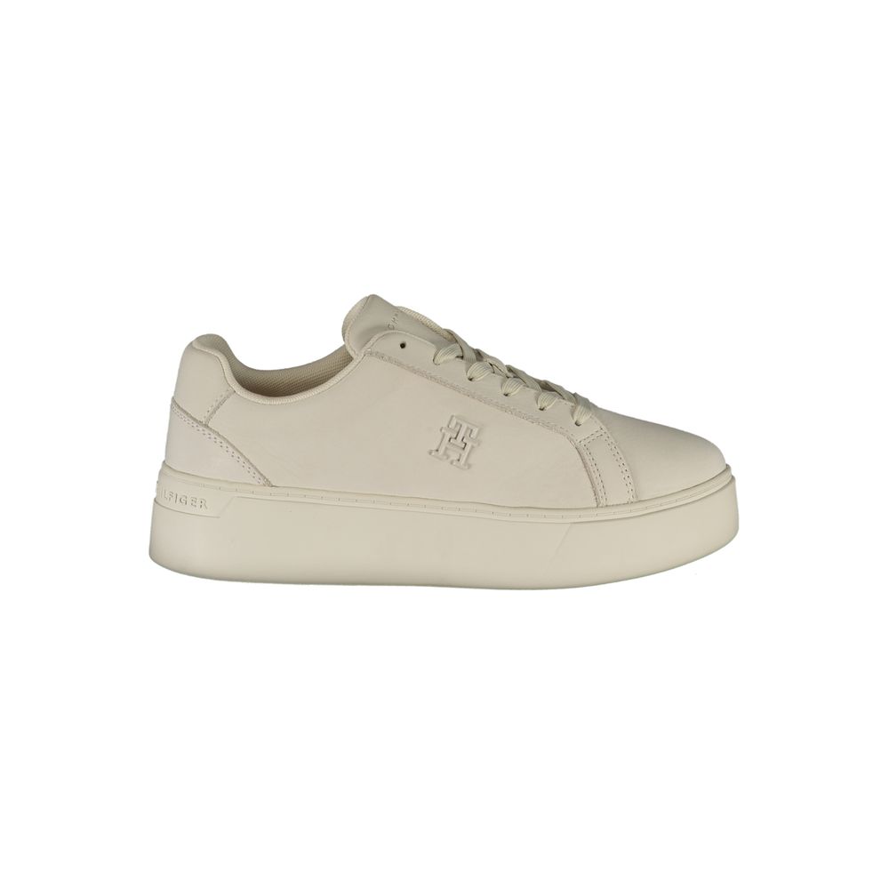 Tommy Hilfiger Bianco Leather Women Sneaker