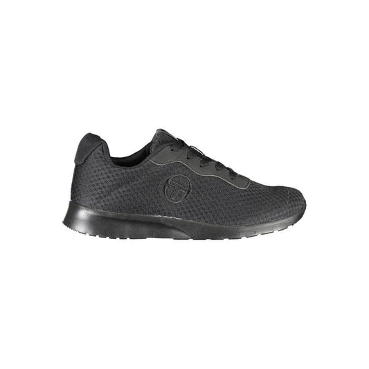 Sergio Tacchini Sleek Black Sneakers with Embroidered Detail SE-23678-EU41/US8