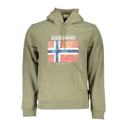Napapijri Green Cotton Men Sweater 1728,67403481248,Clothing,Green,M,Men,Men - Clothing,Napapijri,New with tags,S,Sweaters - Men - Clothing,XL,XS,XXL Napapijri NA-25271-XS
