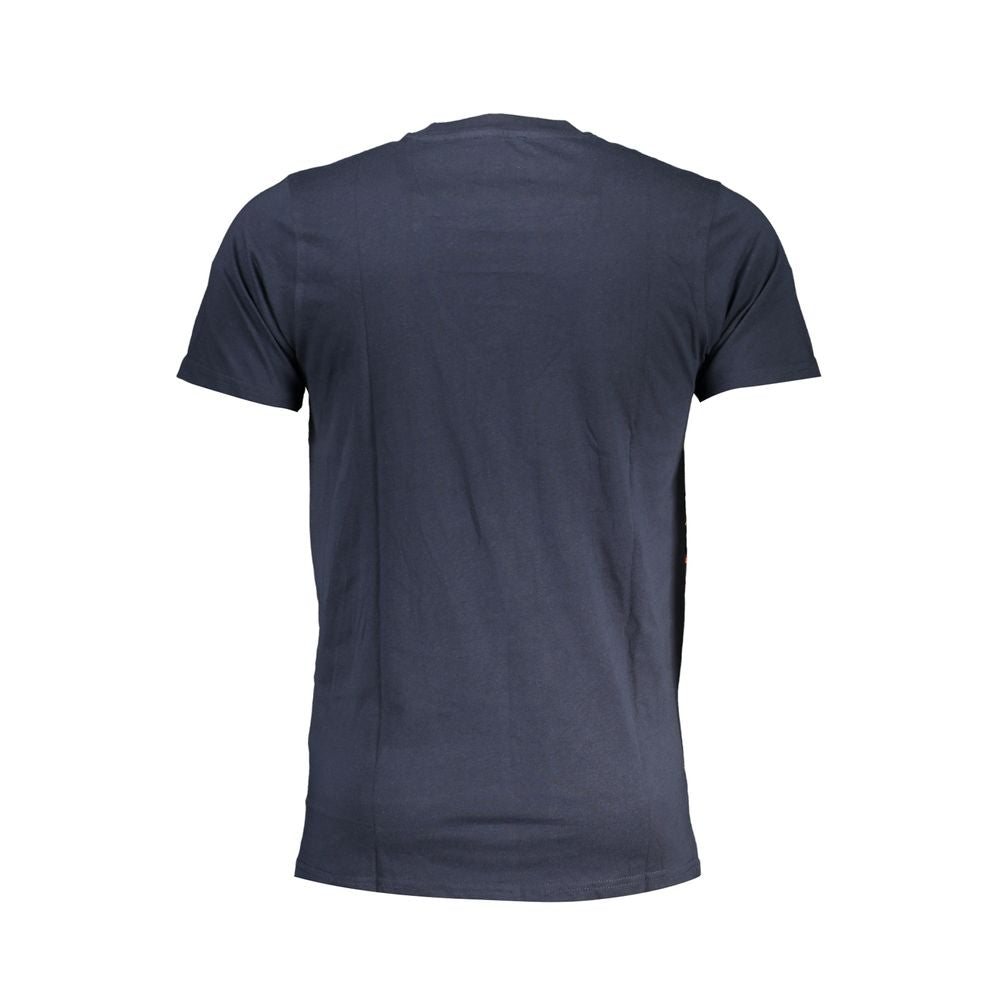 Cavalli Class Blu Cotton Men T-Shirt
