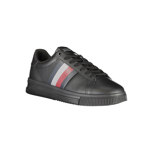 Tommy Hilfiger Black Polyester Sneaker TO-31466-EU44/US11