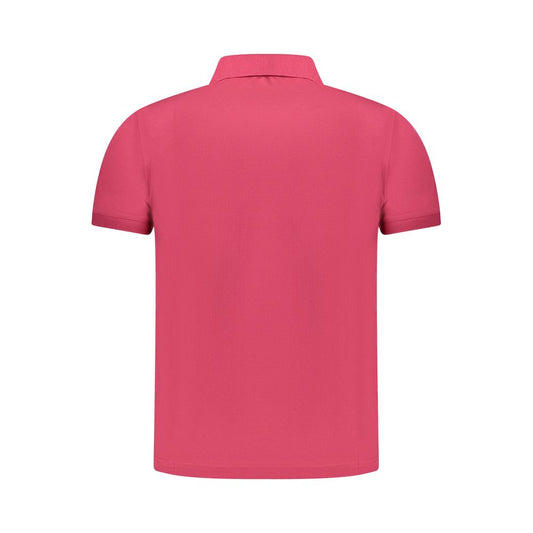 K-WAY Pink Cotton Men Polo Shirt KW-34323-S