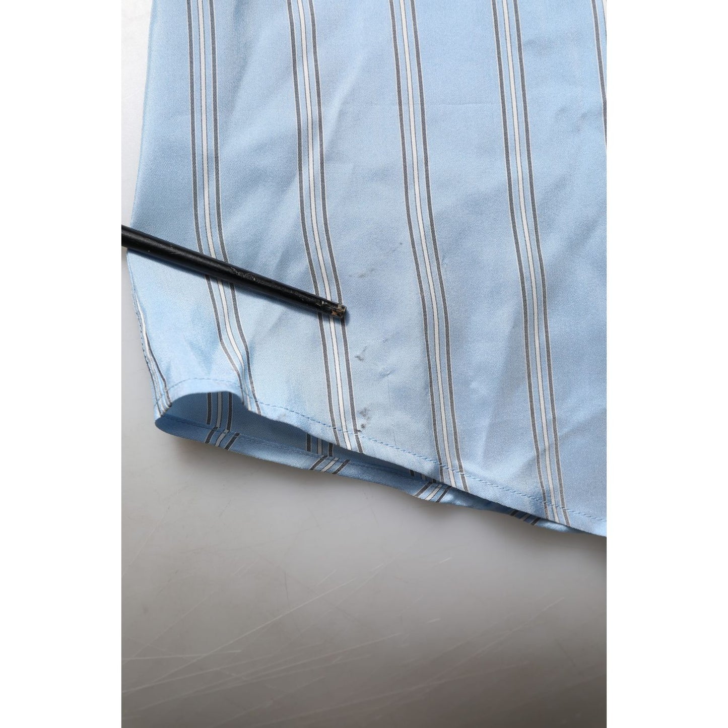 Dolce & Gabbana Blue Striped MARTINI Long Sleeves Dress Shirt