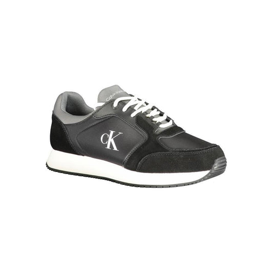 Calvin Klein Black Leather Men Sneaker