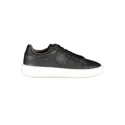 Blauer Black Polyurethane Men's Sneaker