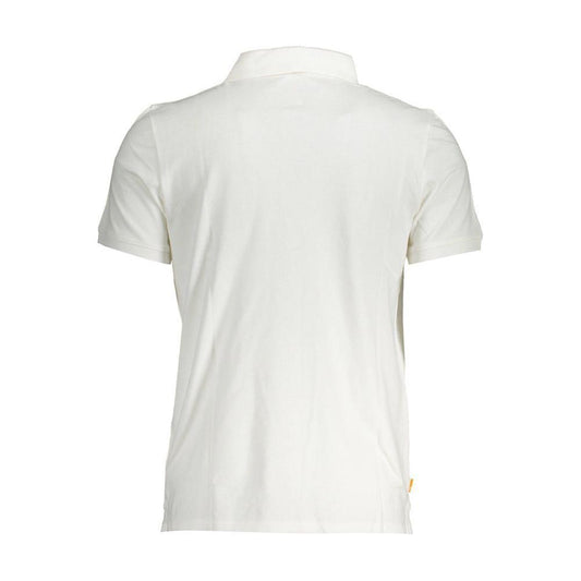 Timberland White Cotton Men Polo Shirt TI-37369-S