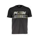 Plein Sport Black Cotton Men TShirt PL-10250-M