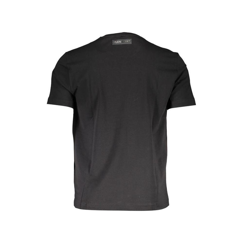 Plein Sport Black Cotton Men TShirt PL-10250-M