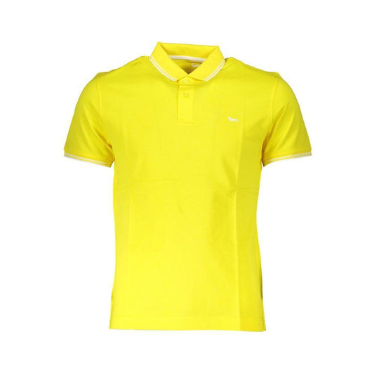 Harmont & Blaine Elegant Yellow Cotton Polo with Contrast Details HA-28216-M