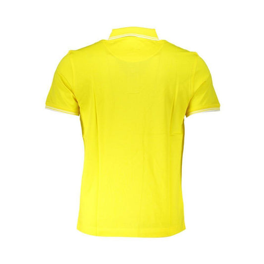 Harmont & Blaine Elegant Yellow Cotton Polo with Contrast Details HA-28216-M