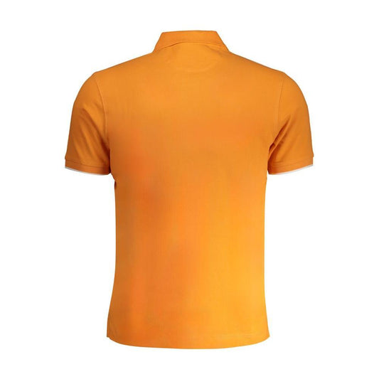 La Martina Orange Cotton Polo Shirt LA-30449-S