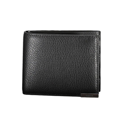 Calvin Klein Black Leather Men Wallet with sleek design and RFID protection