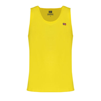 Norway 1963 Yellow Cotton Men Tank Top