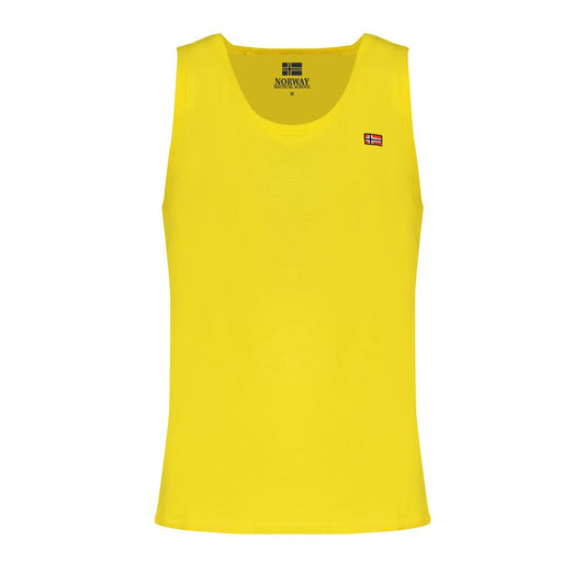 Norway 1963 Yellow Cotton Men Tank Top