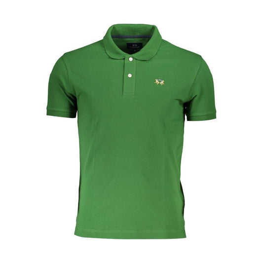 La Martina Sleek Green Slim Fit Polo with Contrast Detail 1728,67403481248,Clothing,Green,L,La Martina,Men,Men - Clothing,New with tags,Polo Shirt - Men - Clothing,XL,XXL La Martina LA-26371-XL