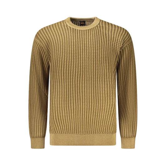 Hugo Boss Brown Cotton Men Sweater BO-35296-S
