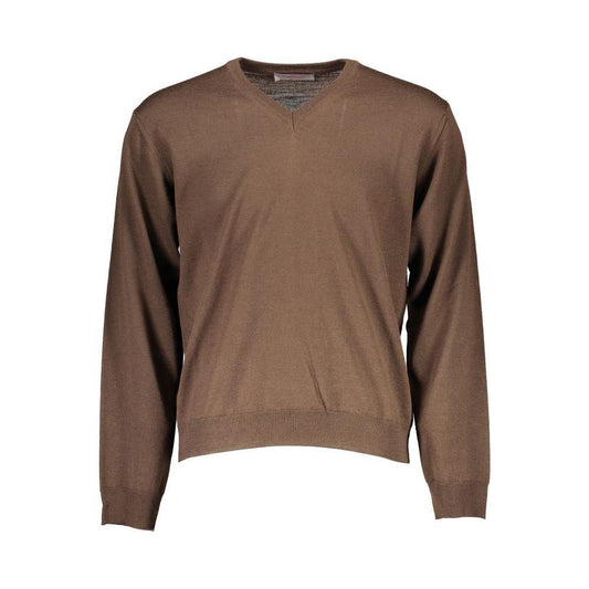 Romeo Gigli Brown Wool Men Sweater RO-37138-S