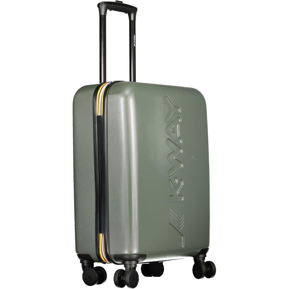 Front view with bag zipped and handles upright.