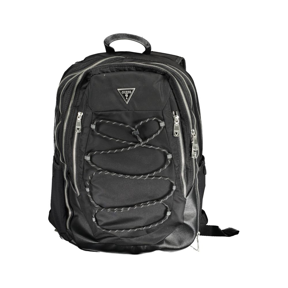 Guess Jeans Black Polyamide Backpack