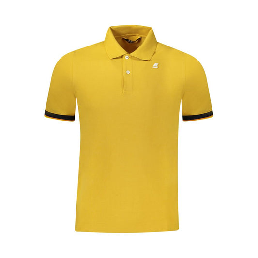 K-WAY Yellow Cotton Men Polo Shirt KW-34247-S