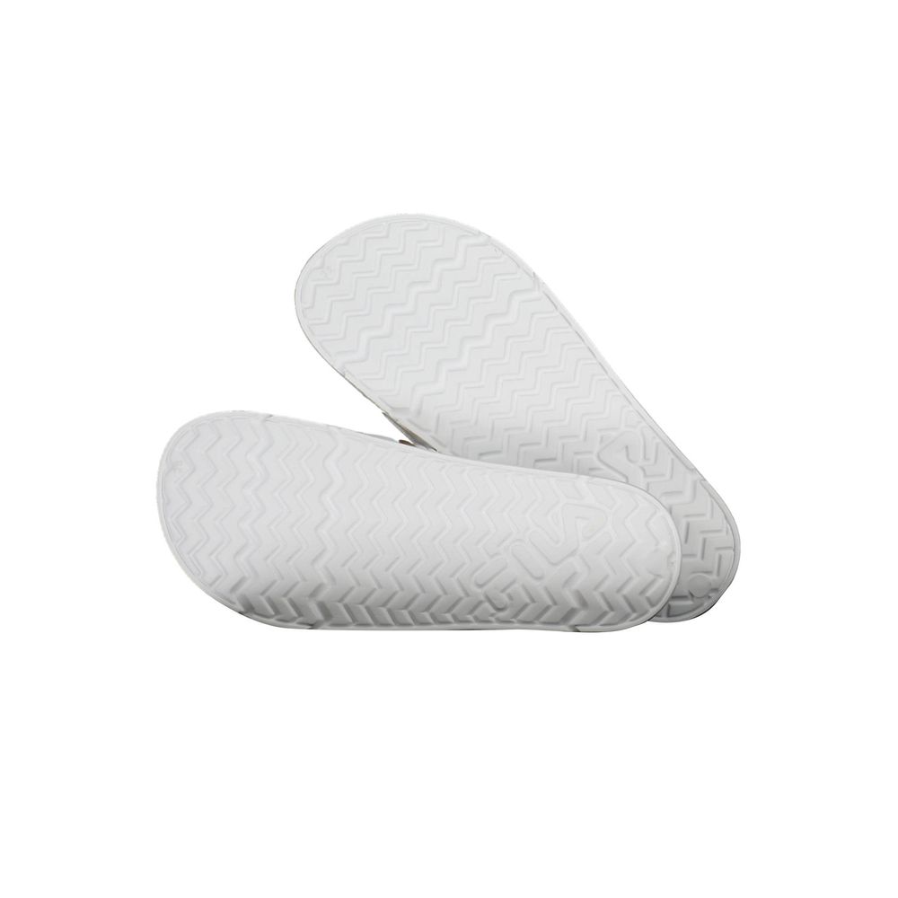 Fila White Polyethylene Women Sandal sole view showcasing slip-resistant tread pattern and durable design for long-lasting comfort and wear.