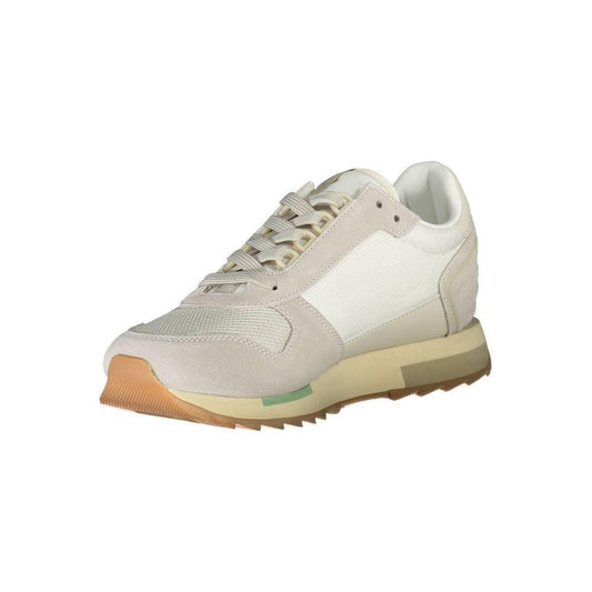 Napapijri White Leather Men Sneaker NA-38011-EU43/US10
