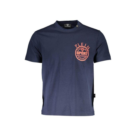 Plein Sport Blue Cotton Men T-Shirt