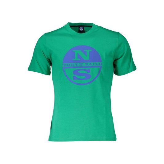 North Sails Green Cotton Men T-Shirt NO-17685-L