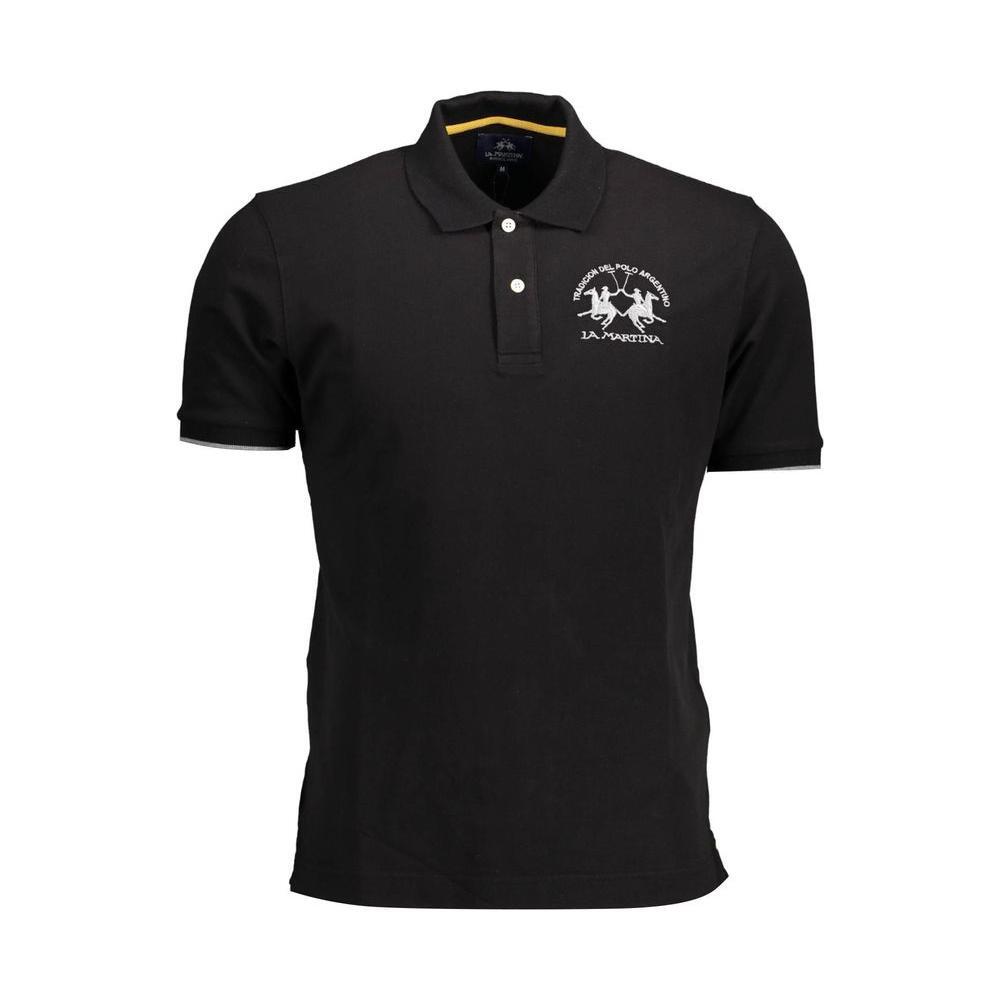 La Martina Chic Contrast Details Polo Shirt LA-26400-M