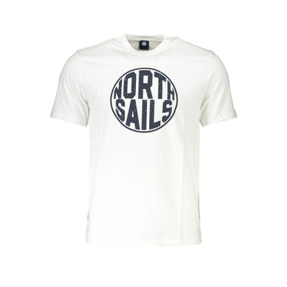 North Sails Bianco Cotton Men T-Shirt