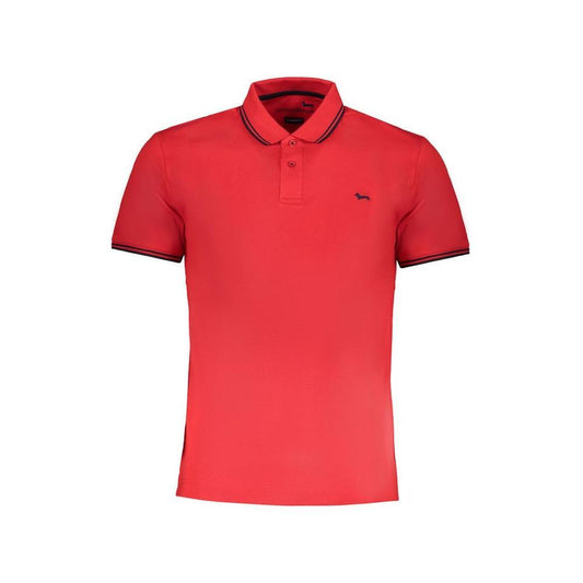 Harmont & Blaine Red Cotton Polo Shirt HA-29112-L-FBB-380