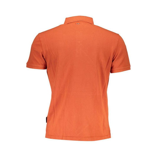 Napapijri Orange Cotton Polo Shirt NA-29346-S