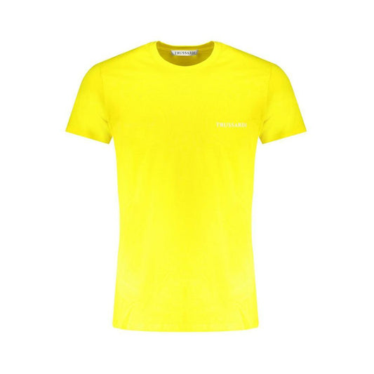 Trussardi Yellow Cotton T-Shirt TR-30141-S