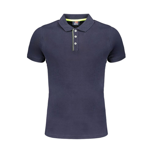 Norway 1963 Blue Cotton Polo Shirt NO-31095-L-FBB-377