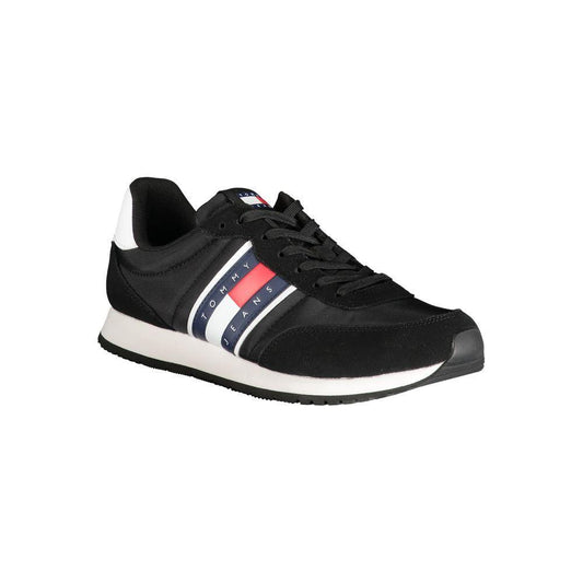 Tommy Hilfiger Black Polyester Sneaker TO-31270-EU40/US7