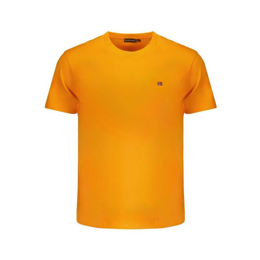 Napapijri Orange Cotton T-Shirt NA-31622-XL