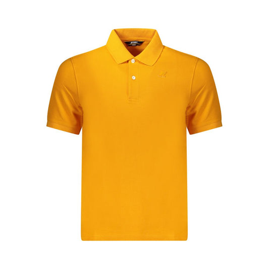K-WAY Orange Cotton Men Polo Shirt KW-34333-M