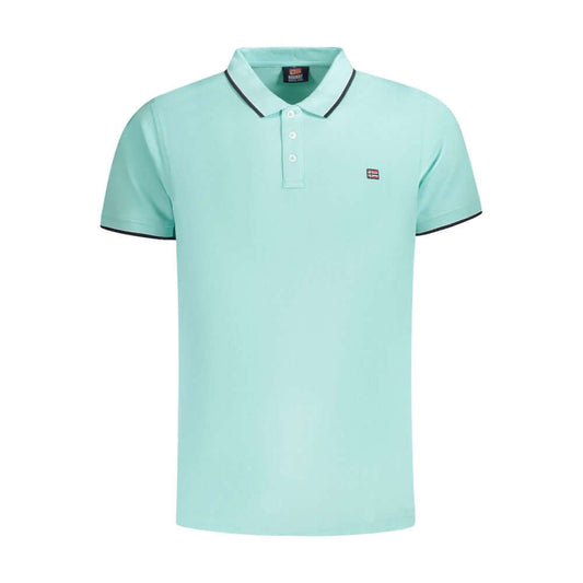 Norway 1963 Light Blue Cotton Men Polo Shirt