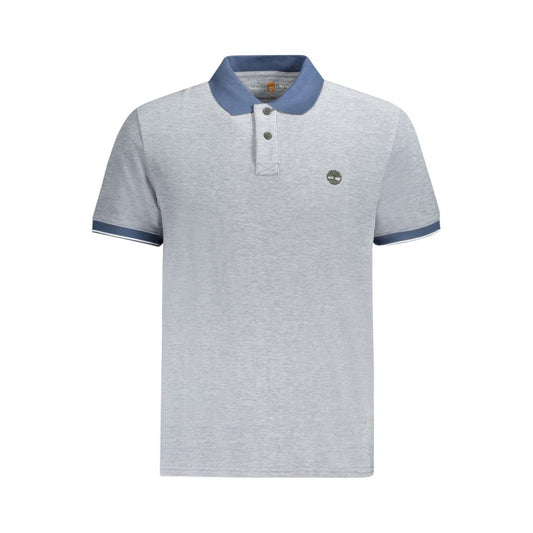 Timberland Blue Cotton Men Polo Shirt