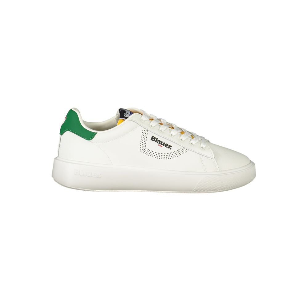 Blauer White Leather Men Sneaker BL-36057-EU41/US8