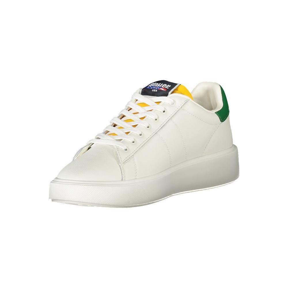Blauer White Leather Men Sneaker BL-36057-EU41/US8